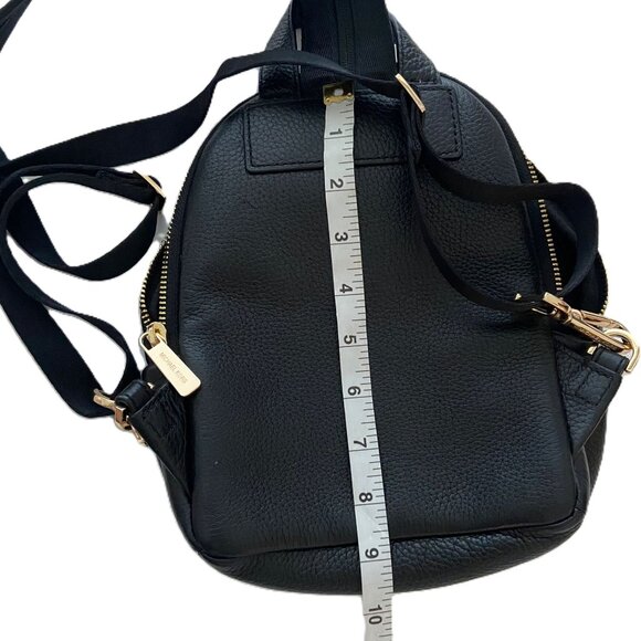 Michael Kors Black 100% Leather Mini Backpack - Picture 2 of 6